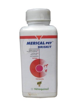 Vetoquinol Merical Pet DS Briskit Calcium Phosphorus Supplement - 60Tabs